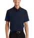 Port Authority Short Sleeve Value Poplin Shirt S63 Navy front view