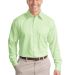 Port Authority Long Sleeve Non Iron Twill Shirt S6 in Green mist front view