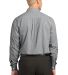 Port Authority Plaid Pattern Easy Care Shirt S639 in Charcoal back view
