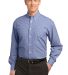 Port Authority Plaid Pattern Easy Care Shirt S639 in Navy front view