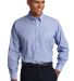 Port Authority Crosshatch Easy Care Shirt S640 in Chambray blue front view