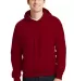 Gildan 18500 Heavyweight Blend Hooded Sweatshirt in Antiq cherry red front view