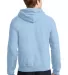 Gildan 18500 Heavyweight Blend Hooded Sweatshirt in Light blue back view