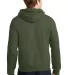 Gildan 18500 Heavyweight Blend Hooded Sweatshirt in Military green back view