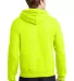 Gildan 18500 Heavyweight Blend Hooded Sweatshirt in Safety green back view