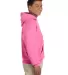 Gildan 18500 Heavyweight Blend Hooded Sweatshirt in Azalea side view