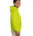 Gildan 18500 Heavyweight Blend Hooded Sweatshirt in Safety green side view
