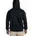 Gildan 18500 Heavyweight Blend Hooded Sweatshirt in Black back view