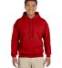 Gildan 18500 Heavyweight Blend Hooded Sweatshirt in Red front view
