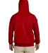 Gildan 18500 Heavyweight Blend Hooded Sweatshirt in Red back view