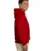 Gildan 18500 Heavyweight Blend Hooded Sweatshirt in Red side view