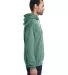 Gildan 18500 Heavyweight Blend Hooded Sweatshirt in Hth sp drk green side view