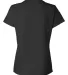 Hanes Ladies Nano T Cotton T Shirt SL04 Black back view