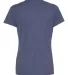 Hanes Ladies Nano T Cotton T Shirt SL04 Heather Navy back view