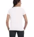 Hanes Ladies Nano T Cotton T Shirt SL04 White back view