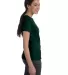 Hanes Ladies Nano T Cotton T Shirt SL04 Deep Forest side view