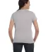 Hanes Ladies Nano T Cotton T Shirt SL04 Light Steel back view