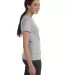 Hanes Ladies Nano T Cotton T Shirt SL04 Light Steel side view