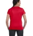 Hanes Ladies Nano T Cotton T Shirt SL04 Deep Red back view