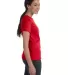 Hanes Ladies Nano T Cotton T Shirt SL04 Deep Red side view