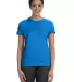 Hanes Ladies Nano T Cotton T Shirt SL04 Blue Bell Breeze front view