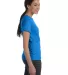 Hanes Ladies Nano T Cotton T Shirt SL04 Blue Bell Breeze side view