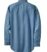 Port  Company Long Sleeve Value Denim Shirt SP10 Faded Blue back view