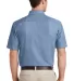 Port  Company Short Sleeve Value Denim Shirt SP11 Faded Blue back view