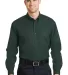CornerStone Long Sleeve SuperPro Twill Shirt SP17 Dark Green front view