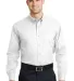CornerStone Long Sleeve SuperPro Twill Shirt SP17 White front view