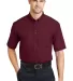 CornerStone Short Sleeve SuperPro Twill Shirt SP18 Burgundy front view