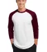 Sport Tek PosiCharge153 Baseball Jersey ST205 in White/maroon front view