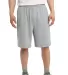 Sport Tek Jersey Knit Short with Pockets ST310 Heather Grey front view