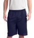 Sport Tek PosiCharge Tough Mesh153 Pocket Short ST in True navy front view