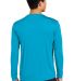 Sport Tek ST350LS Long Sleeve Competitor Tee  in Atomic blue back view