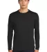Sport Tek ST350LS Long Sleeve Competitor Tee  Black front view