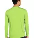 Sport Tek ST350LS Long Sleeve Competitor Tee  in Lime shock back view