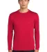 Sport Tek ST350LS Long Sleeve Competitor Tee  in True red front view