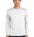Sport Tek ST350LS Long Sleeve Competitor Tee  in White front view