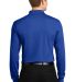 Sport Tek Long Sleeve Micropique Sport Wick Polo S in True royal back view