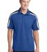 NEW Sport Tek Tricolor Shoulder Micropique Sport W in True royal/ black/ white