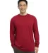 Sport Tek Long Sleeve Ultimate Performance Crew ST True Red front view