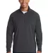 Sport Tek Sport Wick Stretch 12 Zip Pullover ST850 Charcoal Grey front view