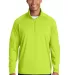 Sport Tek Sport Wick Stretch 12 Zip Pullover ST850 Charge Green front view