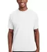 Sport Tek Dry Zone153 Short Sleeve Raglan T Shirt  in White front view