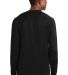 Sport Tek Dry Zone153 Long Sleeve Raglan T Shirt T Black back view