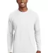 Sport Tek Dry Zone153 Long Sleeve Raglan T Shirt T in White front view