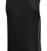 Sport Tek PosiCharge Mesh153 Reversible Sleeveless in Black/white back view