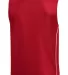 Sport Tek PosiCharge Mesh153 Reversible Sleeveless in True red/white back view