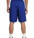 Sport Tek PosiCharge Mesh153 Reversible Spliced Sh in True royal/wht back view